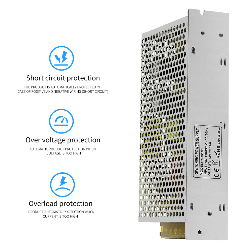 High Quality 12V 15A Power Supply - Image 4