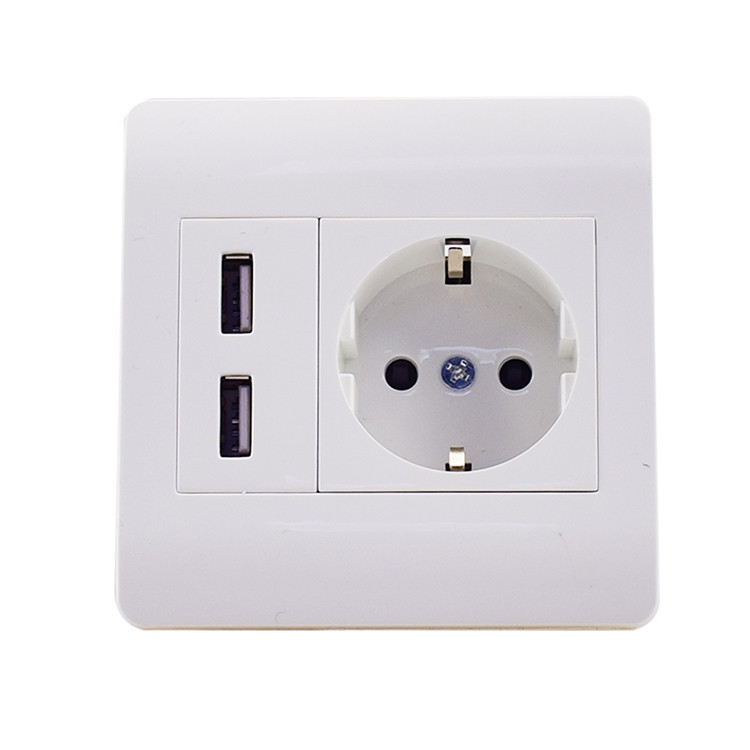 High quality 220V 5V2.1A EU usb wall socket - Image 4