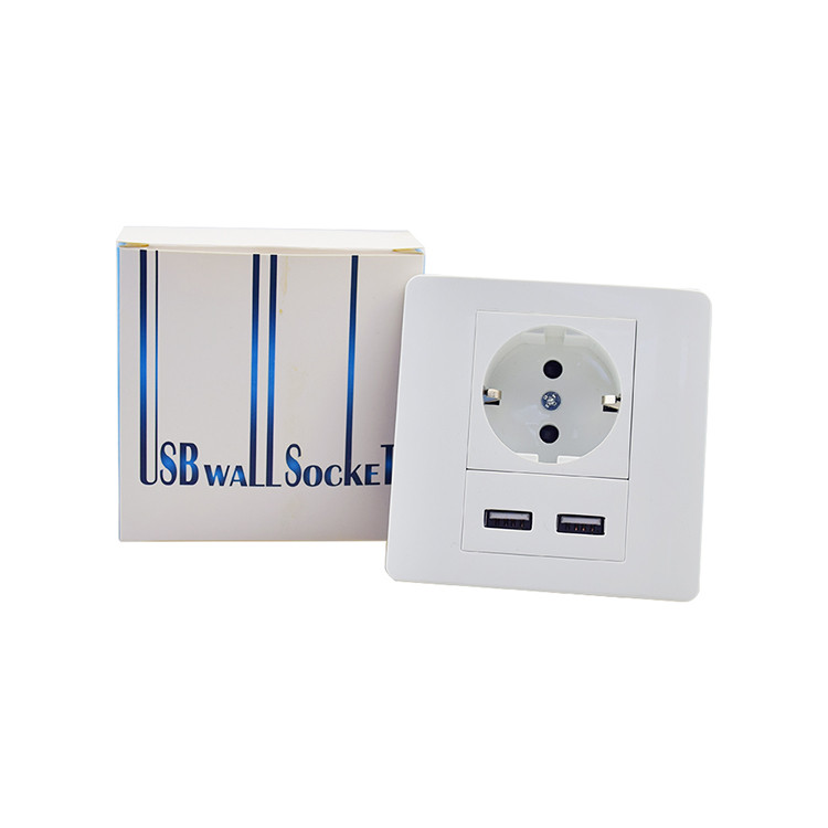 High quality 220V 5V2.1A EU usb wall socket - Image 5