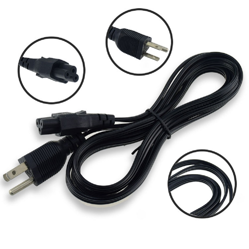 IEC320 C5 to US Plug Power Cable 1.2m - Image 2