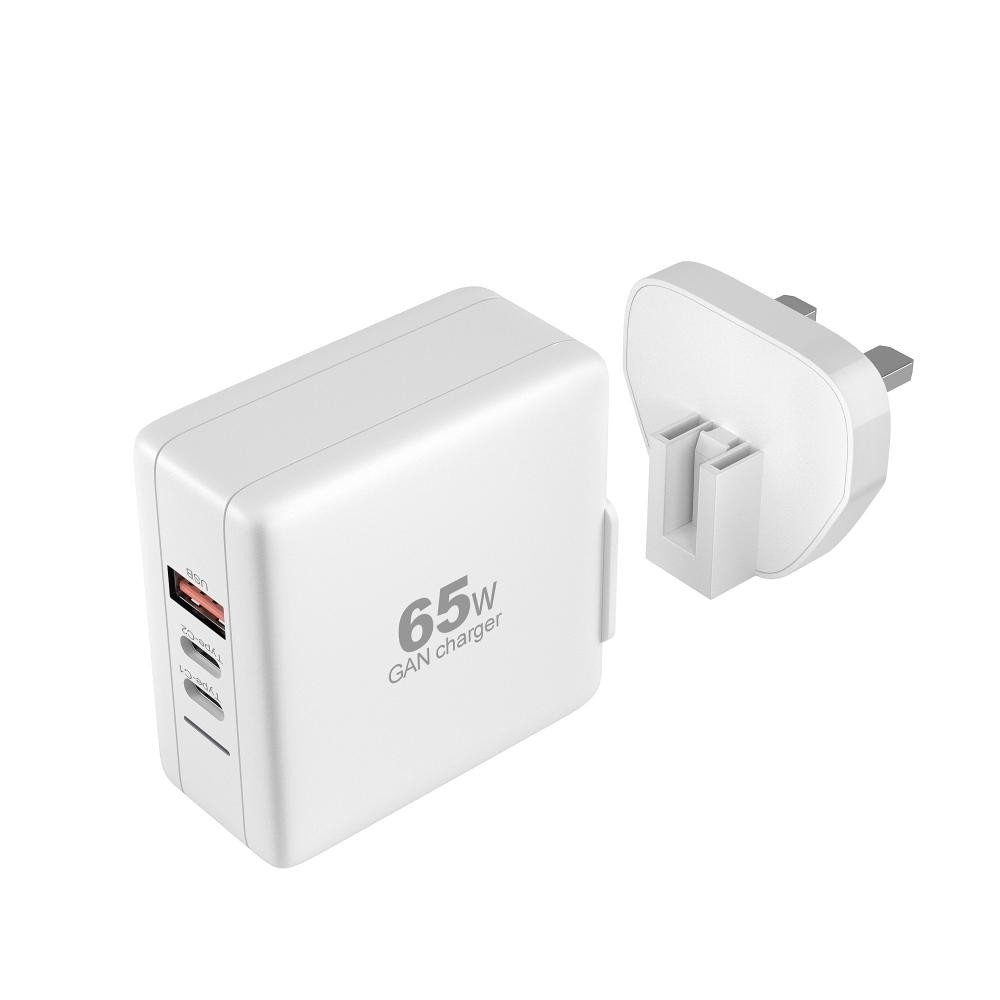 PD 65W 3-Port USBC Quick Charging Wall Charger - Image 3