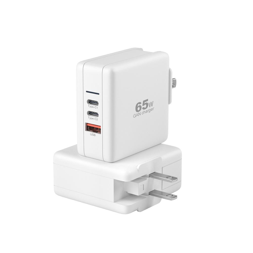 PD 65W 3-Port USBC Quick Charging Wall Charger - Image 4