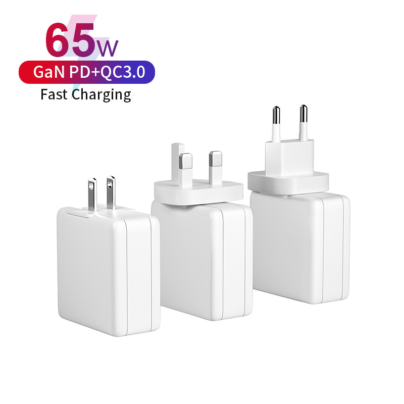 PD 65W 3-Port USBC Quick Charging Wall Charger - Image 5