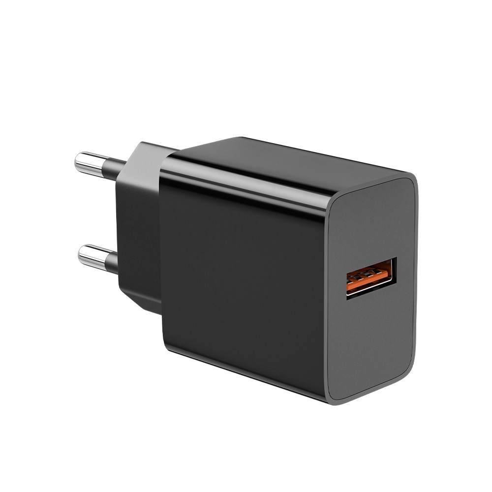 QC3.0 18W USB Wall Charger Black for Cellphone - Image 6