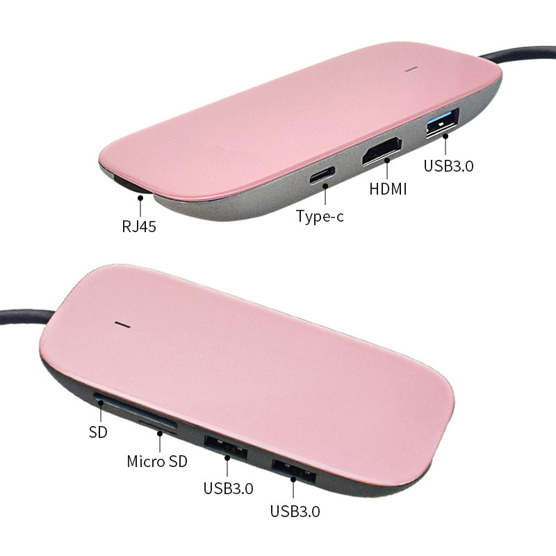 Transfer Type C To HDMI/SD/TF/USB3.0/PD/LAN Adapter - Image 4