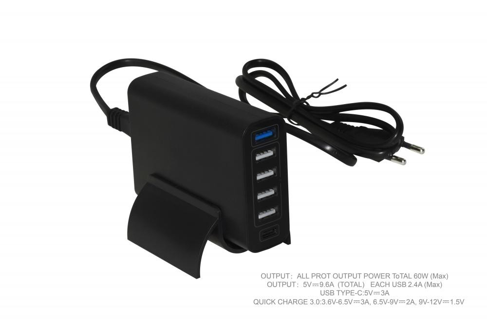 Type-C PD + Quick Charge QC3.0 Multi-Port Charger - Image 2