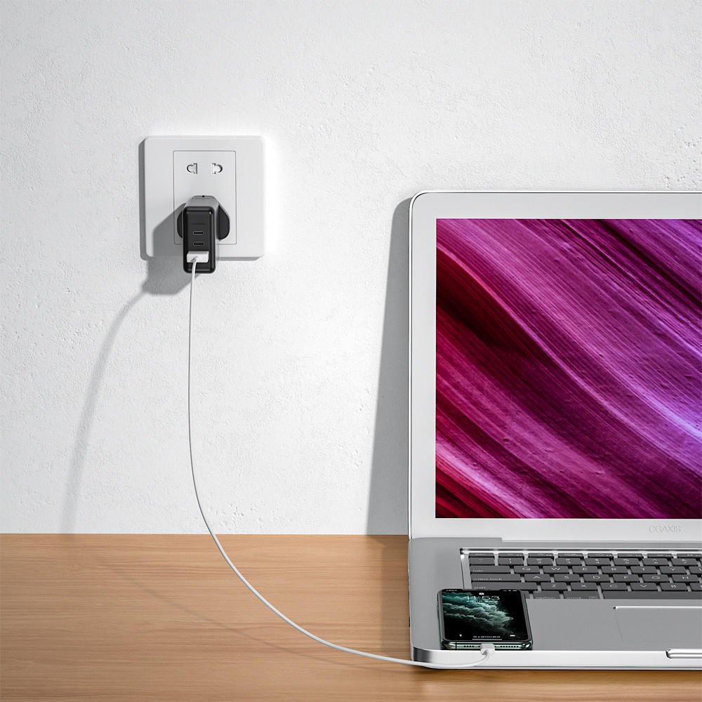 UK 65W 3-Port GaN Wall Charger PD adapter - Image 4