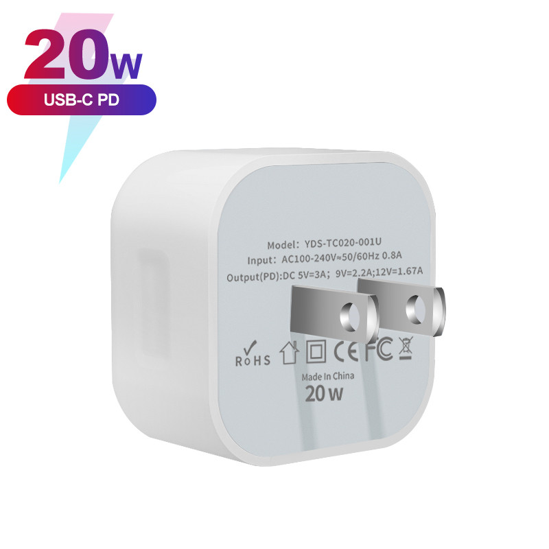 UK Plug 20W Type-C Wall Charger Power Adapter - Image 2