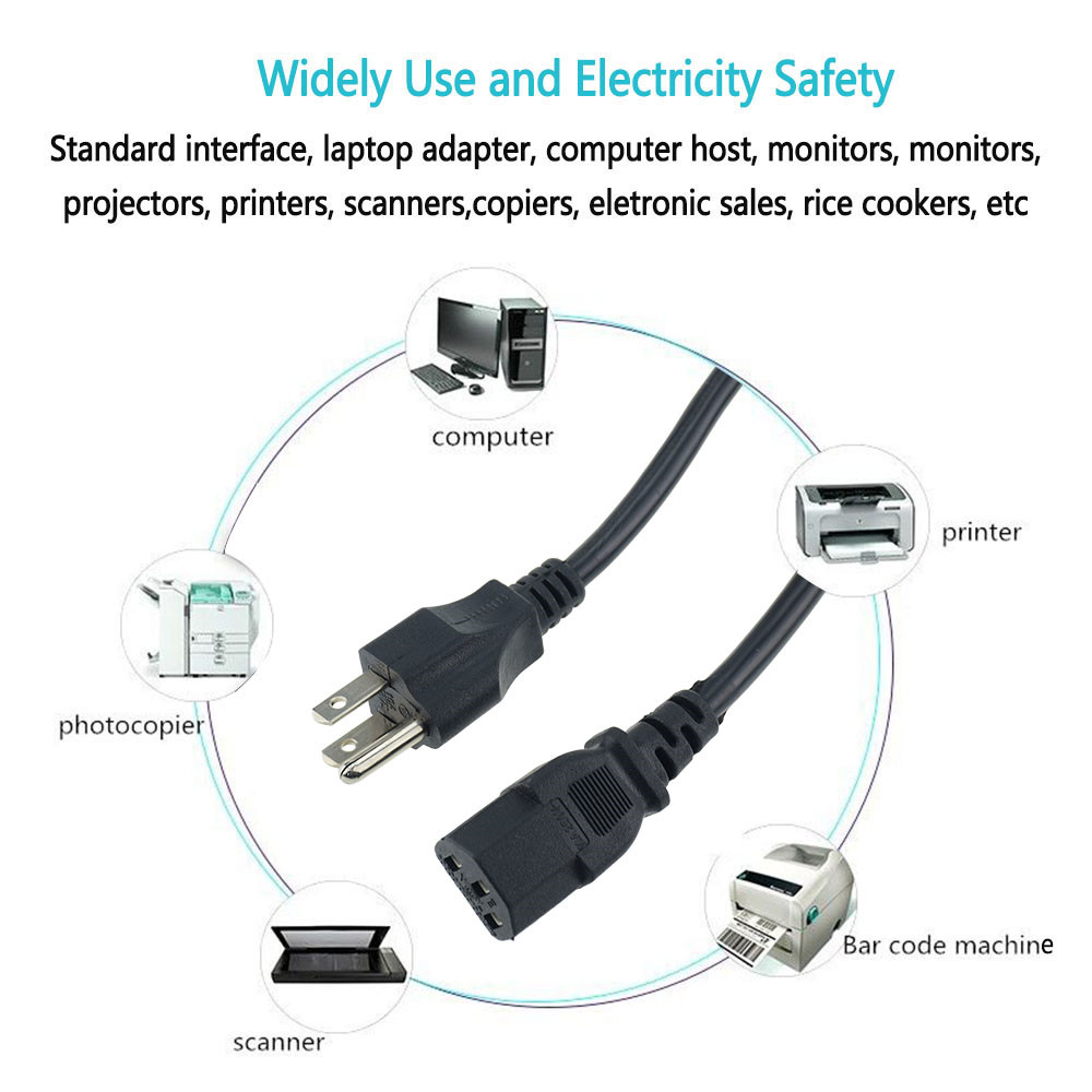 US 1.2M C13 AC Power leads Cable - Image 5