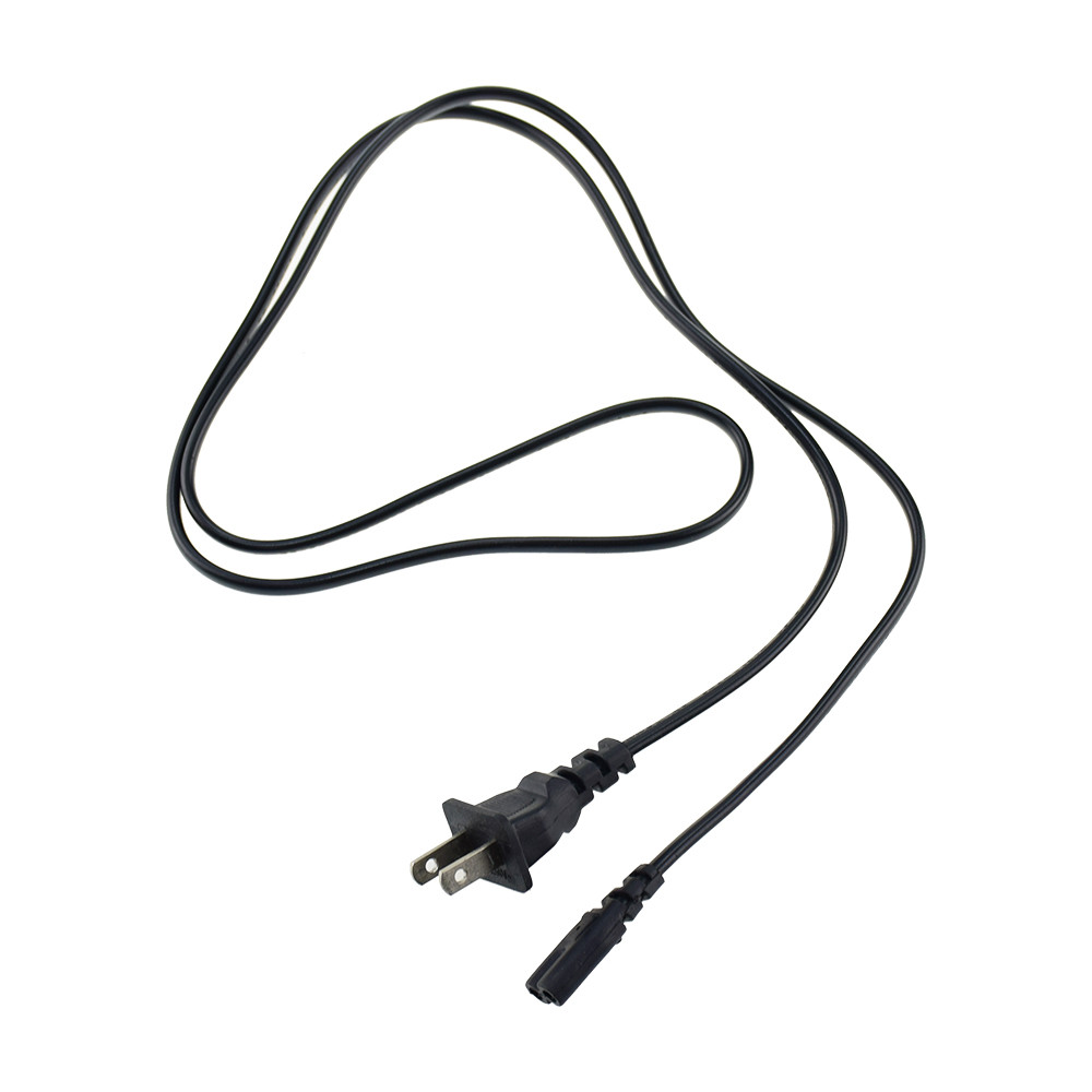 US AC power cord 1.2m NEMA1-15P to IECC7 - Image 2
