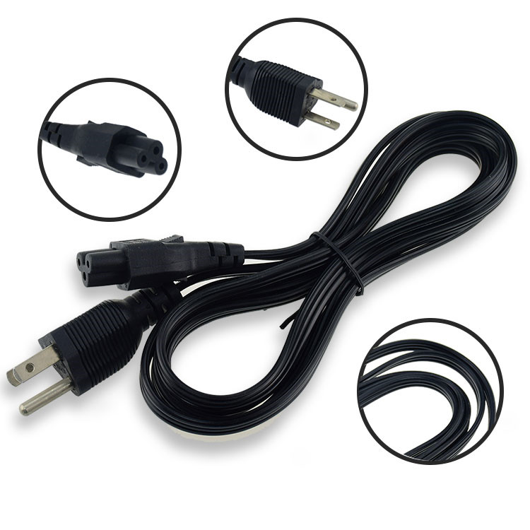 US Plug 3 prong Flat Power Cord - Image 4
