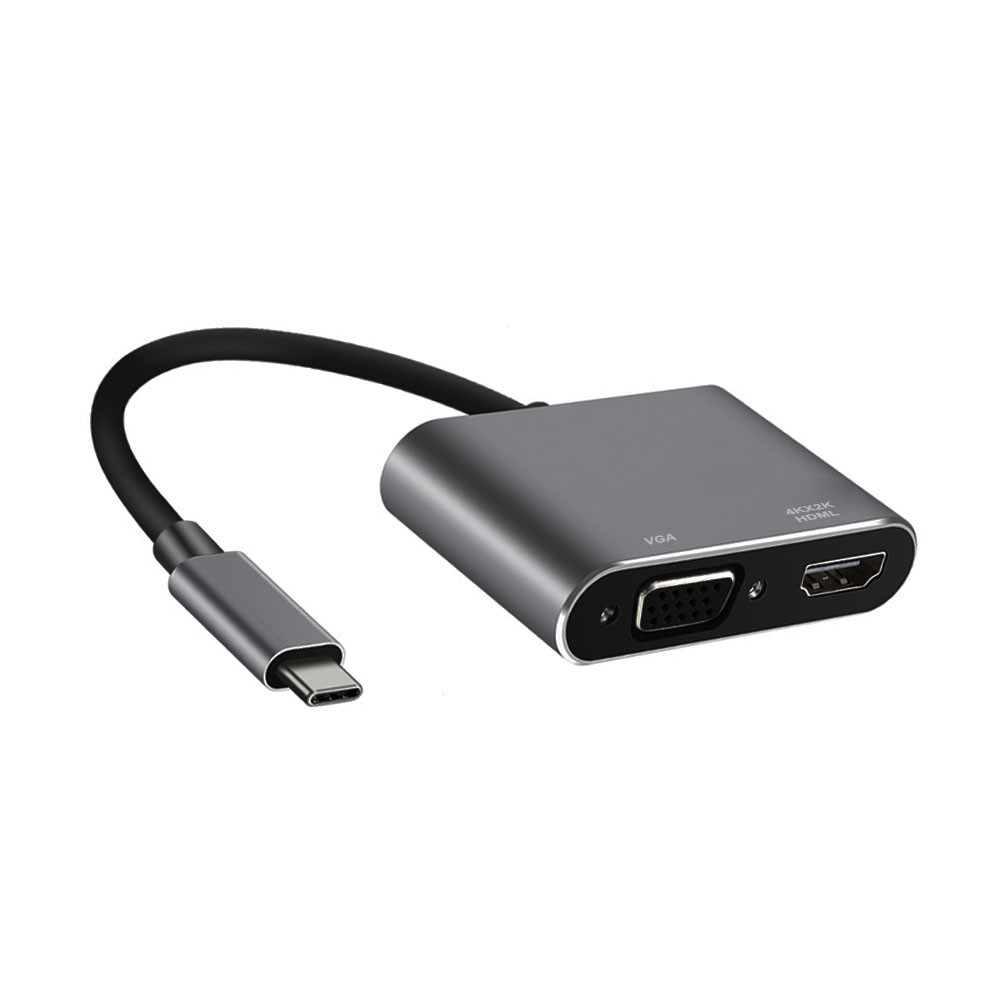 USB C to HDMI&VGA multiport Adapter usb hub - Image 2