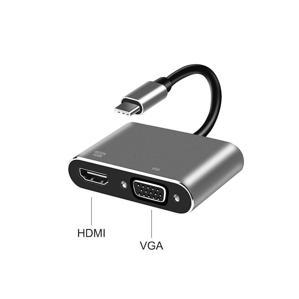 USB C to HDMI&VGA multiport Adapter usb hub - Image 3