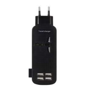 Universal Travel Charger With 4USB Ports For Cellphone