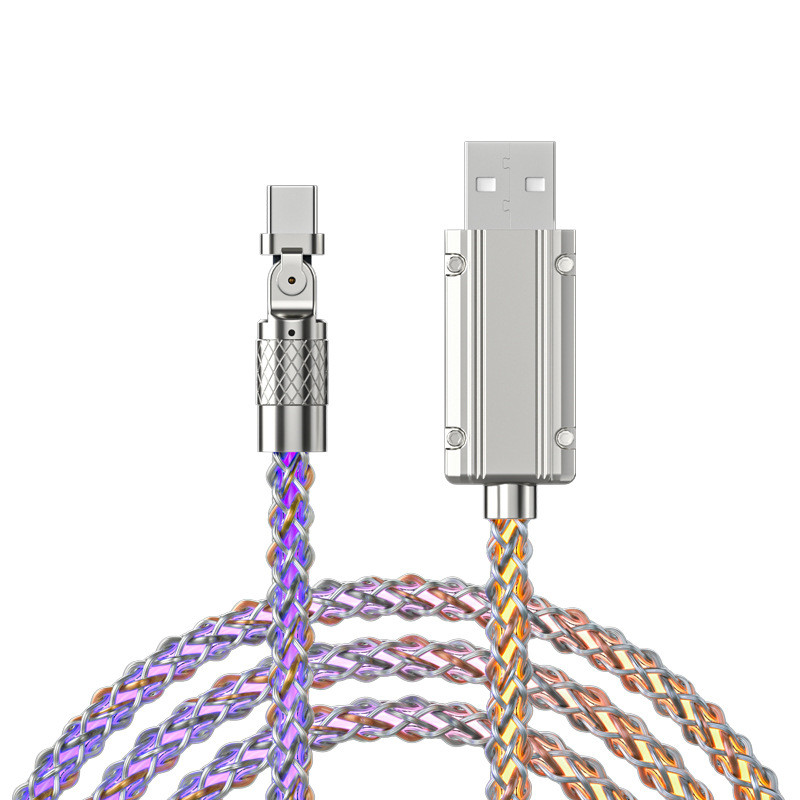 Waterproof RGB blinking Micro/Type-C/Lightening mobile cable - Image 2