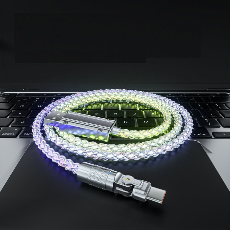 Waterproof RGB blinking Micro/Type-C/Lightening mobile cable - Image 4