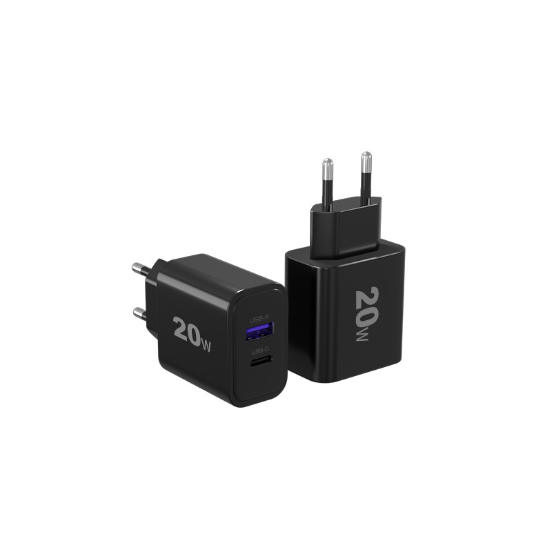 Wholesale 2-Port QC3.0 Type-C USB Wall Fast Charger - Image 2