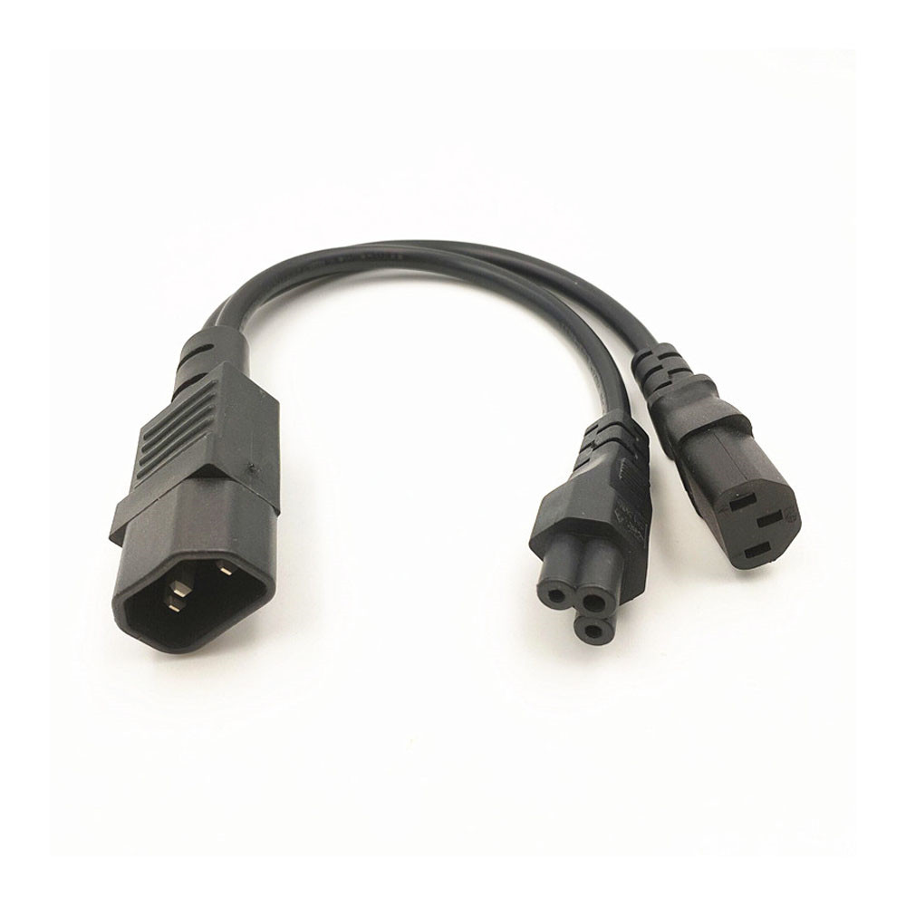 Y Type Splitter Power Cord C14 plug - Image 3