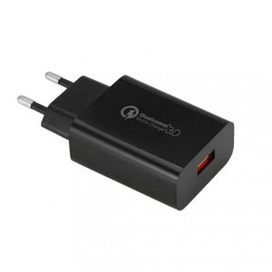 black Plug charger 1-Port usb wall fast charger