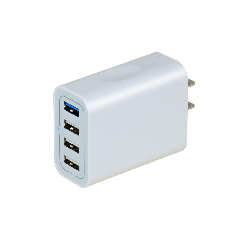 fast Charging 3.0 Wall Charger 4-Ports USB adapter