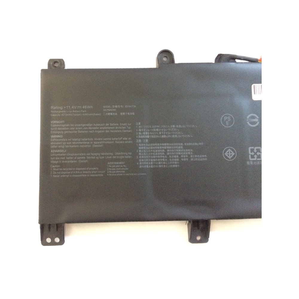 Replacement Laptop Notebook Battery B31N1726(long Cable) - Image 2