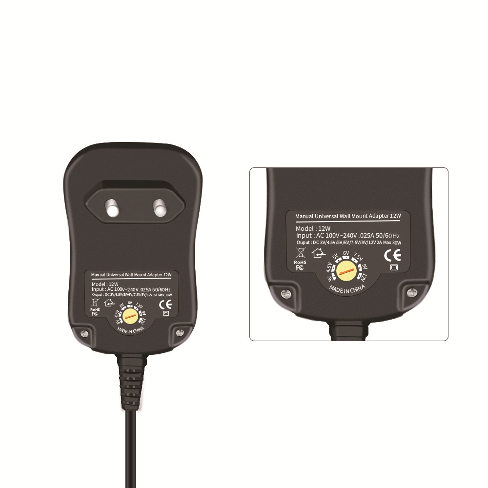 universal 12w manual universal adapter charger - Image 5