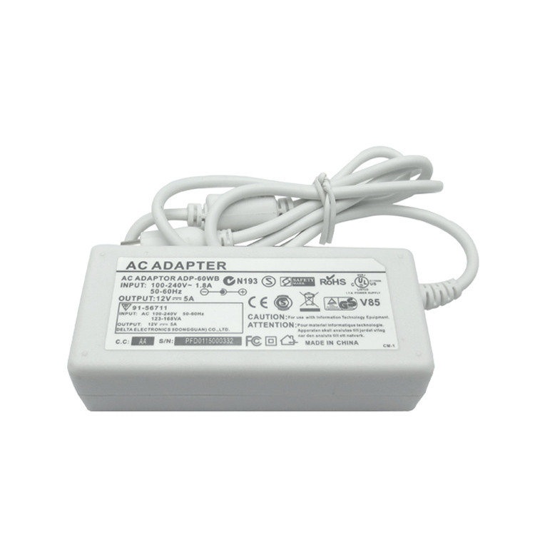 white 12v 5a 60w power adapter charger - Image 3